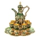 thumbnail image 5 of Juego De Vino Europeo Con Bandeja De Tazas Juego De Tetera Vintage De Lujo Para Boda Verde, 5 of 5