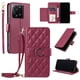 thumbnail image 1 of Funda tipo billetera FOXDOCK para Xiaomi 13T Pro – Tapa abatible con correa para mujer, 1 of 5