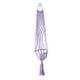 thumbnail image 4 of Maceta Colgante De Cuerda Tejida Con Red Hueca Para Sala De Estar O Terraza, Color Morado, 1 Metro, 4 of 5