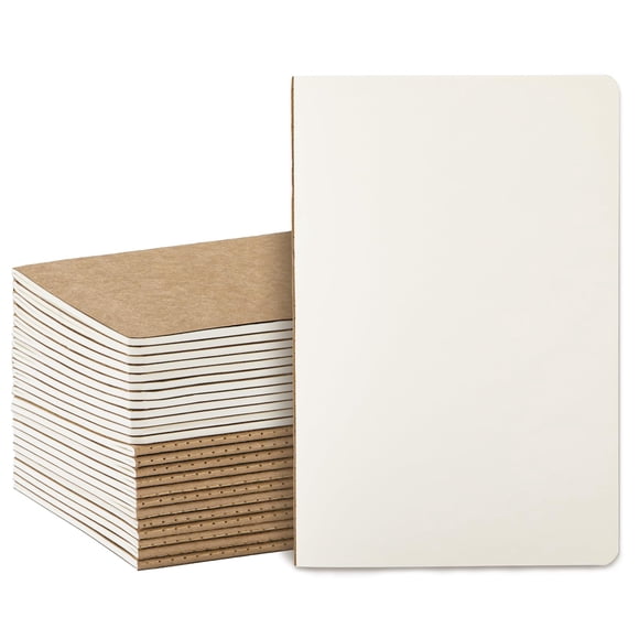 Cuadernos Foliom A5, paquete de 24, kraft, 60 páginas