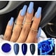 thumbnail image 4 of Esmalte de uñas sólido, adhesivo, crema de uñas, gel, esmalte de uñas, pigmento, gel UV, resina, laca brillante, pintura, gel UV, 3 unidades, gel de pintura azul., 4 of 6