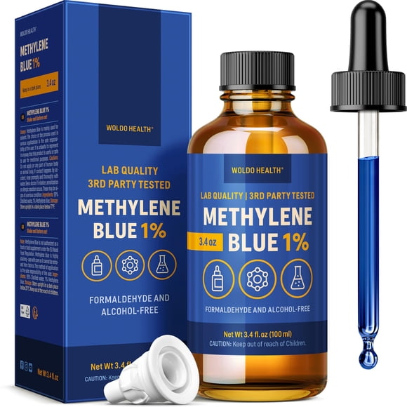 Solución azul de metileno al 1%, 100 ml, de alta pureza, grado farmacéutico USP