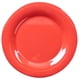 thumbnail image 1 of Plato Yanco Mile Stone con borde ancho redondo, 23 cm, melamina, naranja y rojo, 1 of 2