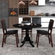 thumbnail image 3 of Mesa de comedor redonda COSTWAY para 4 personas, 100 cm, con madera de caucho, 3 of 3