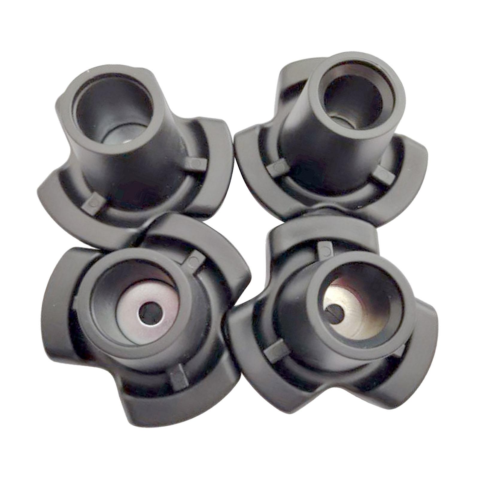 Ioensy - 4 Uds Bastón Puntas Resistente Trípode Antideslizante Accesorio Bastón De Pie 19Mm