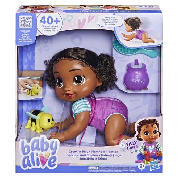 Muñeca Electrónica Baby Alive Crawl 'n Play Tilly Tinker