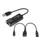 thumbnail image 1 of Cable USB 2.0 A LAN Y Cable USB Hembra A Puerto Micro USB Doble, Negro, 1 of 5