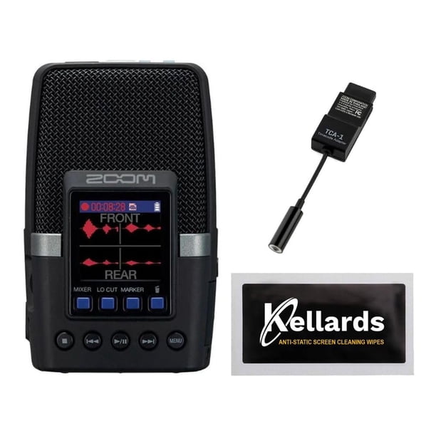 Handy Recorder Zoom H2 essential con micrófono múltiple con adaptador de código de tiempo