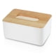 thumbnail image 1 of Caja de pañuelos de madera sencilla para el hogar, caja de almacenamiento de pañuelos de escritorio para sala de estar, 1 of 5