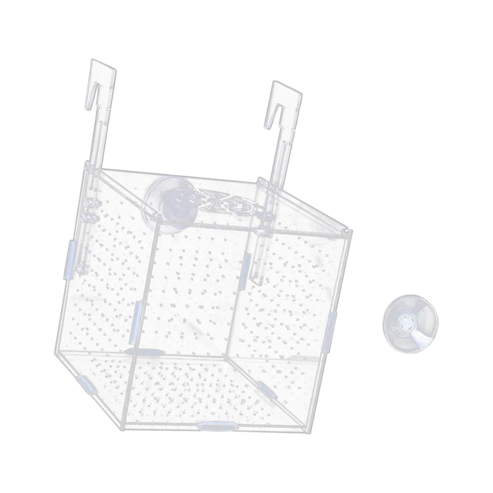 Caja De Aislamiento Para Acuario Suministro De Acuario Transparente Para Camarones De Peces Agresivos 15x15x15cm Y Anzuelo