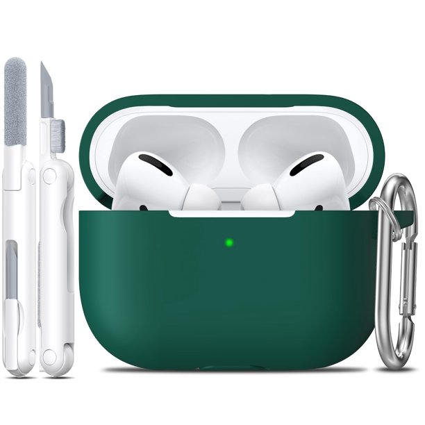 Kit de limpieza Case + para AirPods Pro de segunda y primera generación, color verde bosque