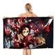 thumbnail image 1 of Tren Mugen Toalla de playa de secado rápido con diseño temático, regalo para mujeres y niñas, ideal para cumpleaños, fans, amantes de la música, uso en la playa o al aire libre, 78 × 150 cm, 1 of 6