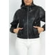 thumbnail image 4 of Chaqueta con Capucha de Piel Sintética Negra, 4 of 9