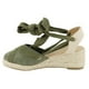 thumbnail image 3 of Sandalia Agua de Coco Cuña Verde Musgo, 3 of 5