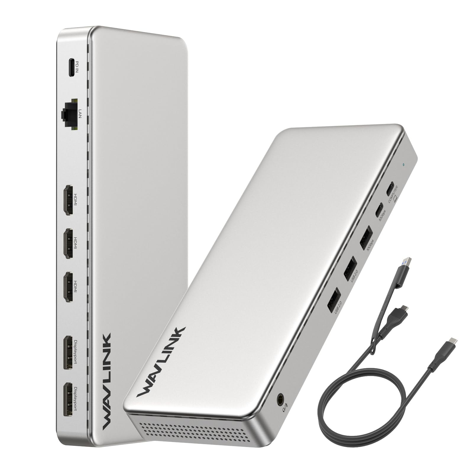 Estación De Acoplamiento Para Portátil Wavlink Sm770 Con Pantalla Triple 13 En 1