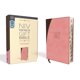 thumbnail image 1 of Biblia de regalo Premium NIV HarperCollins con cubierta de cuero suave rosa y marrón, 1 of 6
