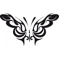 Rienda Libre Graphics - Decomural Tribal Butterfly Butterflies Ws-18258