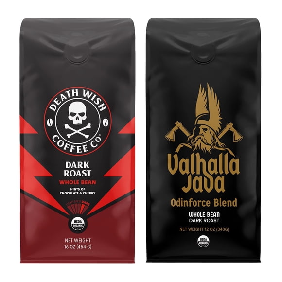 Coffee Death Wish 454g y Valhalla Java 340g Mezcla Orgánica