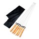 thumbnail image 3 of 6 Brochetas Planas De Acero Inoxidable Para Barbacoa, Para Cocinar, Picnic Y Camping., 3 of 5
