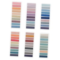 Magideal - 6 Uds Notas Adhesivas Escritas A Mano, Marcadores De Libros, Suministros De Papelería Diy, Pestañas De Índice Portátiles Para Archivos, Cuenta Manual,