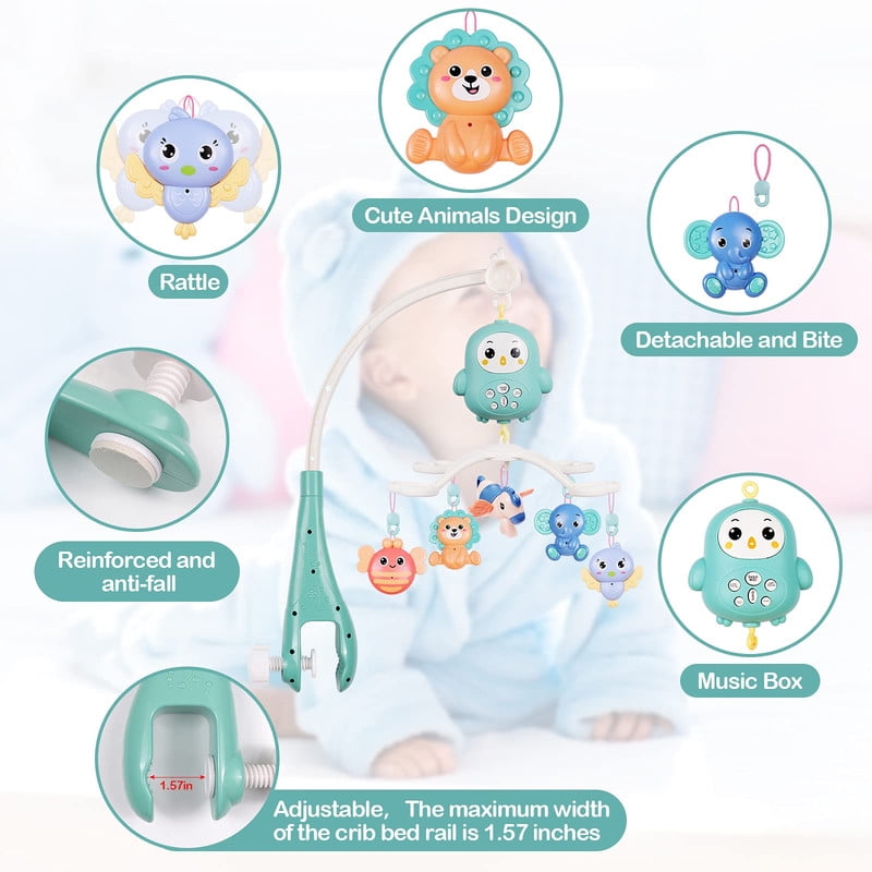 Genérico - Movil Cuna Musical 5en1 Luz Sonajero Giratoria Bebes Lau