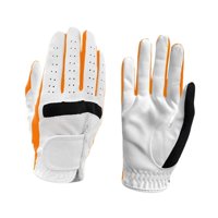 Ioensy - Guantes De Golf Para Niños Con Puños Adhesivos, Antideslizantes, Para Ambas Manos, Para Adolescentes, Niños Y Niñas, Color Naranja, Talla L