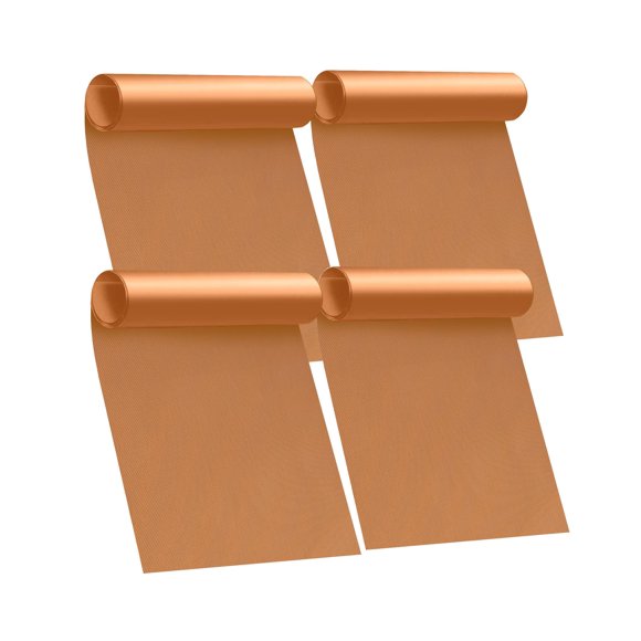 Revestimientos para horno Buself 43x64 cm, pack de 4 reutilizables, color cobre
