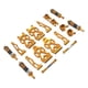thumbnail image 3 of 1/16 RC Coche Mejorado Piezas De Metal Brazos Oscilantes Delanteros Inferiores Para Q141 16103 Q117C Oro, 3 of 5