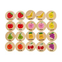 Bothyi - Juego De Memoria Juego De Habilidad Cognitiva Juguete Para Edades De 3 Años En Adelante Juguete De Desarrollo Frutas