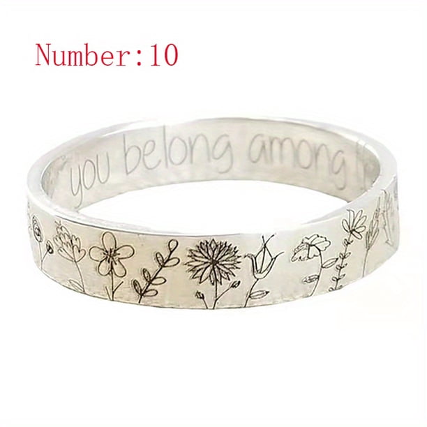 1pc Vintage Craft Rustic Small Flowers 6mm Simple Design Dandelion Ring