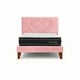 thumbnail image 4 of Cama Plaza y Media Corazón Rosado Base + Colchón Mery Design Excellence Plus, 4 of 9