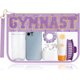 thumbnail image 1 of Neceser BuyCard de PVC transparente con parche de chenille, 1 of 3