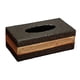thumbnail image 2 of Caja De Pañuelos De Cuero PU Organizador De Caja De Pañuelos Para Restaurante De Hotel Negro Grande, 2 of 3