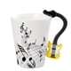 thumbnail image 2 of taza de cerámica taza de café con mango de guitarra regalo musical 400 ml guitarra amarilla 1, 2 of 5