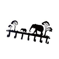 Bothyi - Soporte Para Llaves De Pared, Gancho Organizador Resistente De Hierro Para Dormitorio, Cocina, Puerta, Elefante