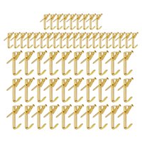 Bothyi - 120 Piezas Ganchos Para Cuadros Con Clavos De Metal Para Paredes Duras Pared De Tela De Joyería