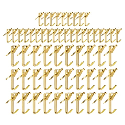 Bothyi - 120 Piezas Ganchos Para Cuadros Con Clavos De Metal Para Paredes Duras Pared De Tela De Joyería