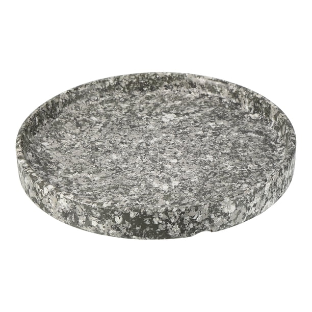 Uxcell 6" Platillo Redondo de Cerámica para Macetas, Bandeja de Goteo, Posavasos, Mármol