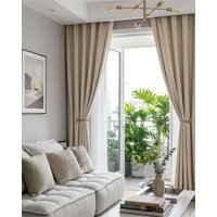 Mylhogar - Juego De Cortinas Blackout Premium Engomadas