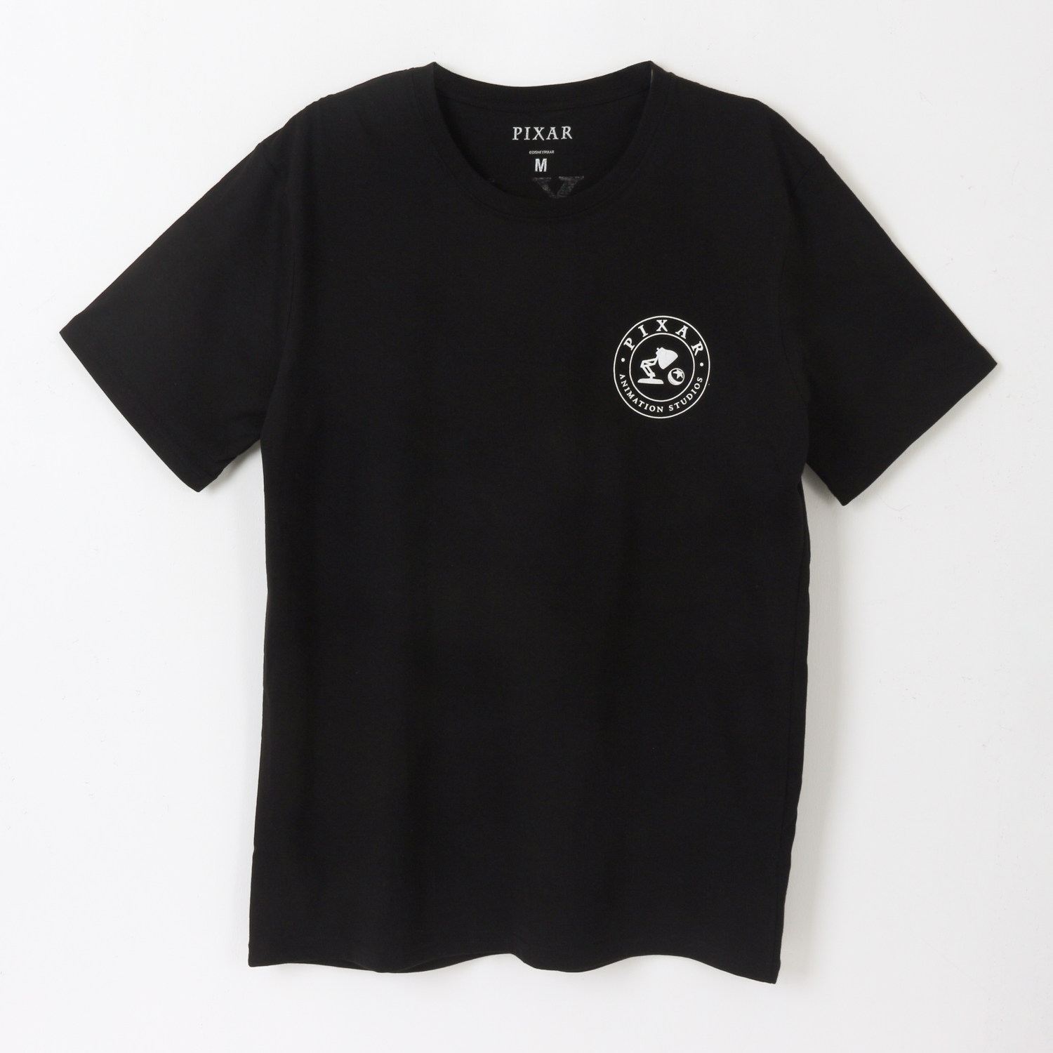 Polera Manga Corta Adulto Negro Corporativo Pixar Disney