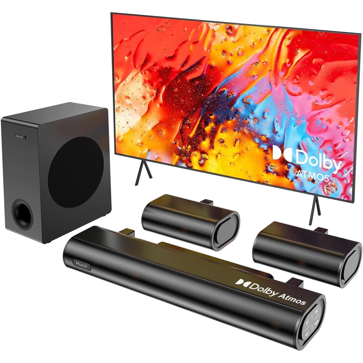 Barra De Sonido Hiwill 5.1ch Dolby Atmos Bluetooth Tv