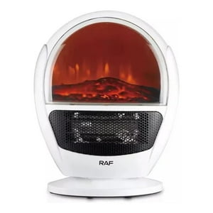 Genérico - Calefactor Simulacion Fogata 1500W Blanco R1600 Raf