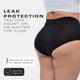 thumbnail image 5 of Bragas Bambody talla XX-Small, pack de 3, negras, 5 of 7