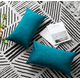 thumbnail image 2 of Pack de 2 Fundas Terciopelo Liso 30x50 cm Turquesa, 2 of 3