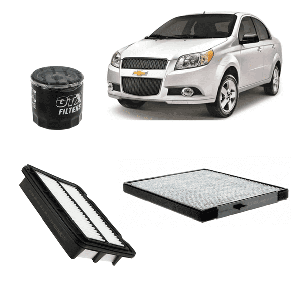 Kit de Filtros Chevrolet Aveo 1.4 (2004-2017) Motor F14D3 | Mantención Completa