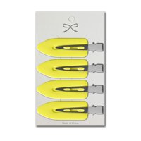 Genérico - Clips Skincare Para Cabello Flequillo Color Amarillo 4 Ud