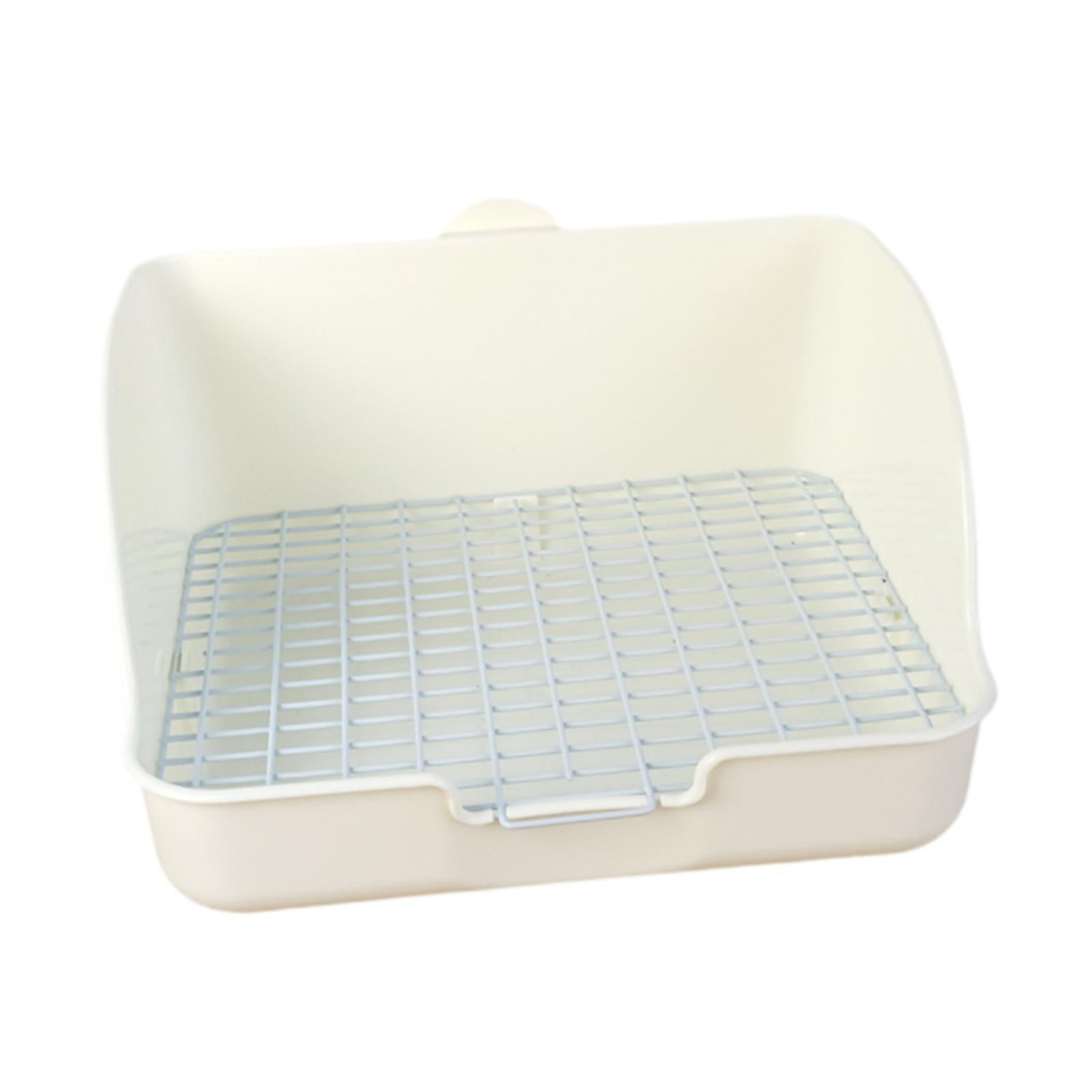 Caja De Arena Para Conejos, Jaula, Orinal, Entrenador Para Ratas, Animales Peque?os, Conejo Blanco