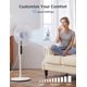 thumbnail image 2 of Ventilador de pie con pedestal PELONIS 16 oscilante con mando a distancia, color blanco, 2 of 7