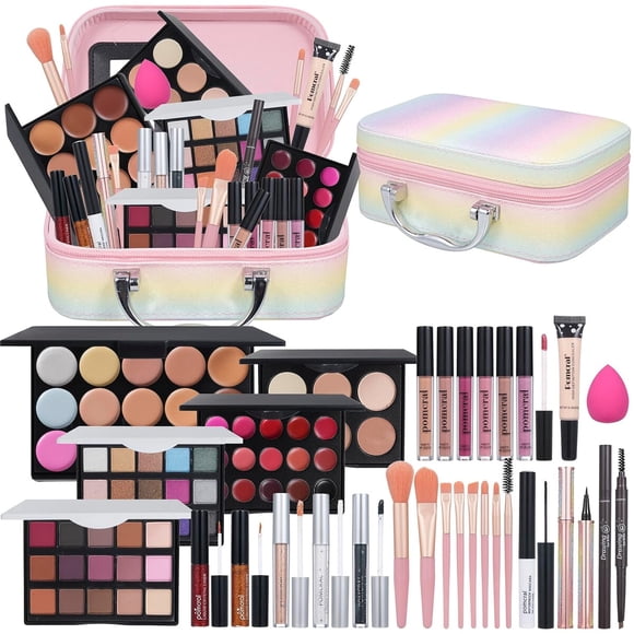 Set Maquillaje Pomcral Paleta 215 Sombras 15 Correctores