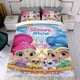 thumbnail image 4 of Shimmer y Shine Conjunto de sábanas temático, trío de piezas, cómodo y amigable con la piel, diseño único, regalo de decoración para el hogar para familiares, amigos y fans,140cm *210cm, 4 of 6